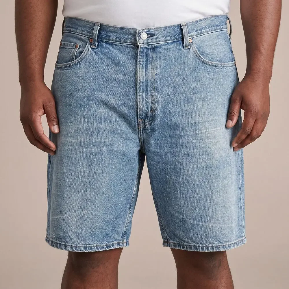 Levi's Men's 505 Regular Fit Denim Shorts Light Wash Summer Casual Size 42 - Picture 1 of 8